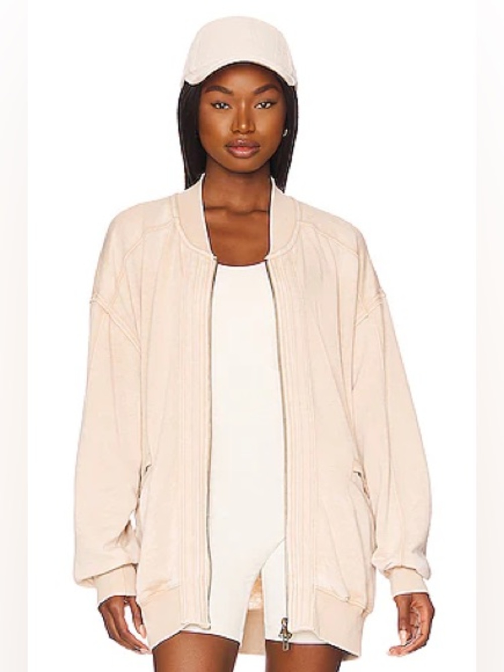 Free People Robby Bomber Jacket in Nomadic Desert S - Picture 2 of 7